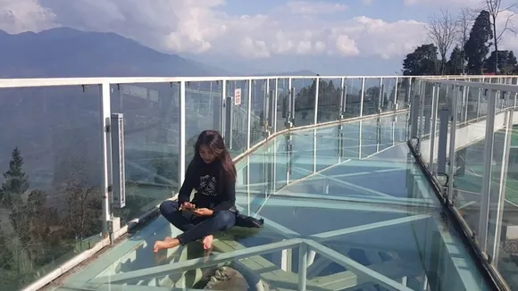 glass skywalk in sikkim