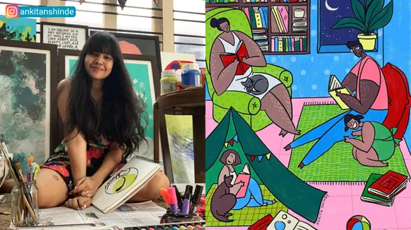 Ankita Shinde from Kolkata brings you the joy of reading, one quirky illustration at a time