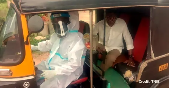 Auto driver from Karnataka offers free rides for COVID positive patients after his mother tests positive