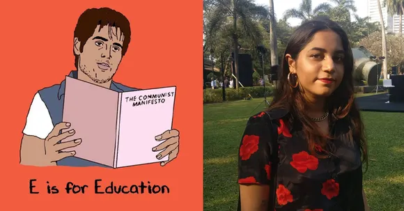 'C' for Constitution, 'E' for Education…. Learn the 'Inqilab alphabets' created by Sarah Modak, the illustration artist from Mumbai!