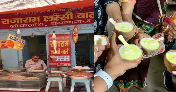 Finish this Kulhad wali Lassi in Allahabad, and burp like a true Punjabi!