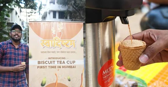 Sip on chai in edible biscuit teacups at this tea stall in Dadar, Mumbai!