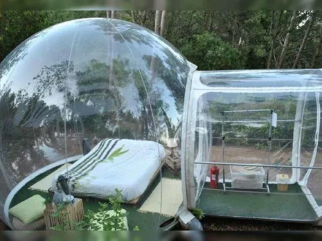 Witness the starry night sky with this transparent tent in Ooty!
