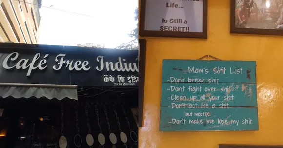 Head to Cafe Free India in Lower Parel, Mumbai for good food and witty decor!