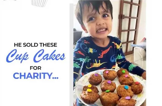 Meet Kabeer, a 3-year-old little boy who baked cupcakes as a contribution to Mumbai Police