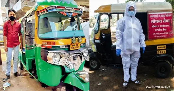 Let's not forget these auto drivers who converted their vehicles into ambulances in the second wave to help people!