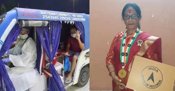 Siliguri's first women E-Rickshaw driver is sanitizing homes, giving free rides, and a lot more!