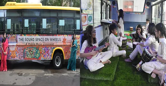 The Sound Space On Wheels: Musical Bus Gives Underprivileged Kids in Mumbai Access to Instruments and Singing!