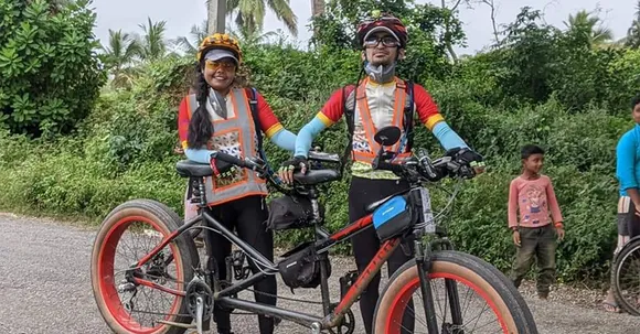 'Tandem couple' from Bengaluru is the first in India to complete a 200km brevet on a fat tandem bike!