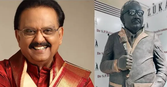 Sweetness of late SP Balasubrahmanyam to continue with his life-size chocolate statue by a bakery shop