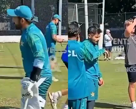 WATCH: Saud Shakeel and Sarfaraz Ahmed exchange heated words during practice session