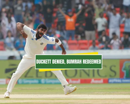WATCH- Jasprit Bumrah's agony changes to ecstasy as he dismisses Ben Duckett during Hyderabad Test vs England