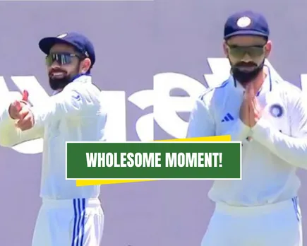WATCH: Virat Kohli and Keshav Maharaj share light-hearted moment as latter came out to bat during Cape Town Test