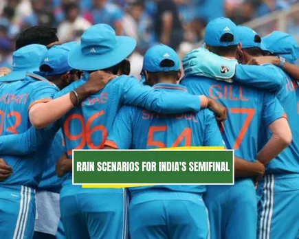 What happens if rain interrupts India's semifinal match completely?