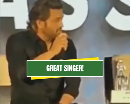 WATCH: MS Dhoni sings 'Mai Pal Do Pal Ka Shayar' in an event, video goes viral