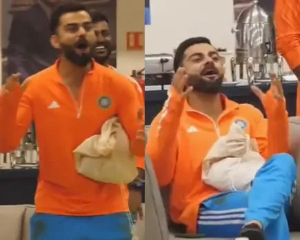 WATCH: Virat Kohli's hilarious reaction as star India batter gets best fielder award in IND vs PAK ODI World Cup 2023 clash