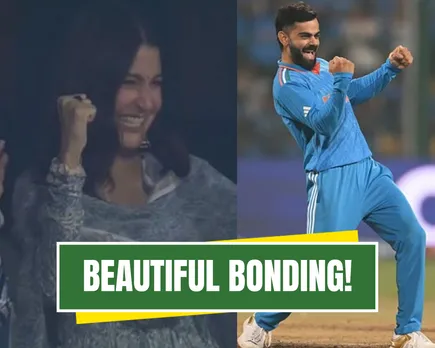 WATCH: Anushka Sharma's priceless reaction to Virat Kohli's first wicket in ODI World Cup 2023