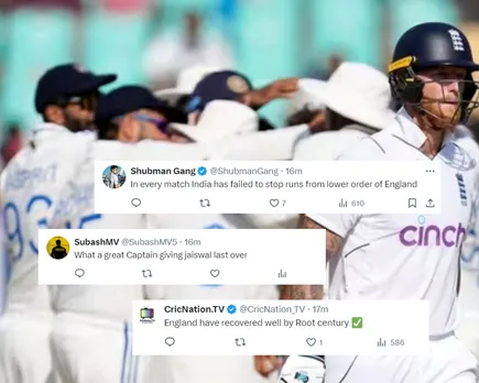 'What a great Captain giving Jaiswal last over' - Fans react as England finish day 1 of 4th Test match at 302/7