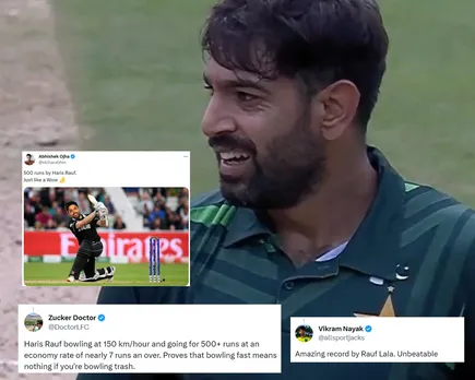 ‘Just looking like a wow' – Fans brutally mock Haris Rauf after he concedes 500 runs in ODI World Cup 2023