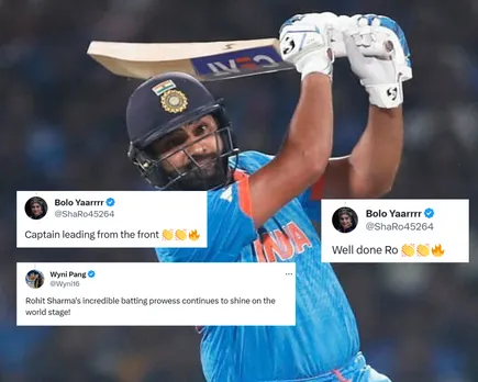 'Man for big stages'- Fans react as Rohit Sharma becomes highest run-scorer in ODI World Cup chases