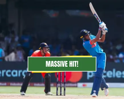 WATCH: Rohit Sharma left speechless after Shubman Gill’s huge six hits stadium roof