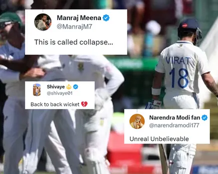'Comedy chal rahi hain'- Fans react as India lose 6 wickets without scoring run in 2nd Test against South Africa