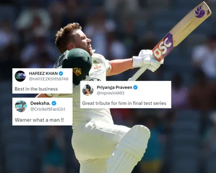 'Dho dia Pakistan ko'- Fans react as David Warner scores his 26th Test century against Pakistan in 1st Test