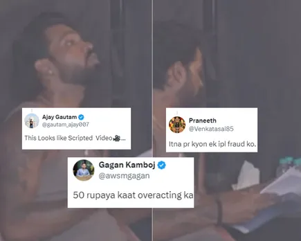 'Scripted lag rahi hai ye video' - Fans react as leaked clip shows Hardik Pandya arguing on his meal during ad shoot for IPL broadcasters