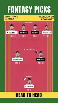 JAI vs HAR Dream11