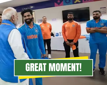 Ravindra Jadeja thanks PM Narendra Modi as he visisted India's dressing room after India's ODI World Cup 2023 loss against Australia
