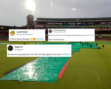 'Baarish ka apshagun hai' - Fans react as SA20 2024 opening game between Sunrisers Eastern Cape and Joburg Super Kings abandoned due to rain