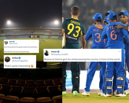 'Pehle de dete bill'- Fans react as India vs Australia 4th T20I was played on generators and power backups which cost 1.4cr