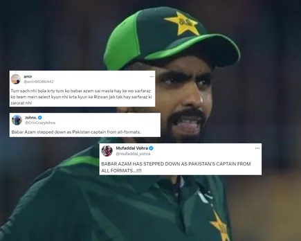 ‘Sarfaraz ki zaoorat nahi’ – Fans angrily react to news of Babar Azam resigning from Pakistani captaincy across all formats