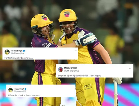'Finally UP wale jag gaye' - Fans react as UP Warriorz open WPL 2024 account with comprehensive win over defending champions