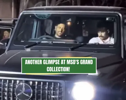 WATCH: MS Dhoni drives Mercedes G Class in Ranchi with special number plate