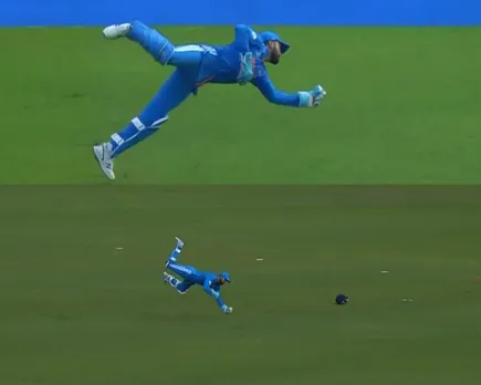 WATCH: KL Rahul takes spectacular catch to dismiss Mehidy Hasan Miraz off Mohammed Siraj's ball