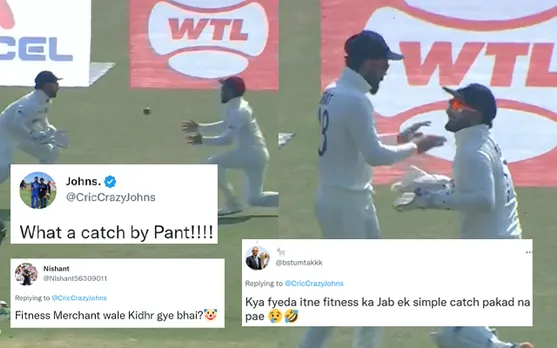 ‘Kya fyeda itne fitness ka Jab ek simple catch pakad na pae’- Twitter brutally trolls Virat Kohli after he drops an easy catch at slip