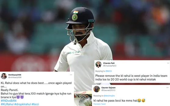 ‘Bahut ho gya bhai tera’- Twitter roasts KL Rahul for his poor outing in first Test against Bangladesh