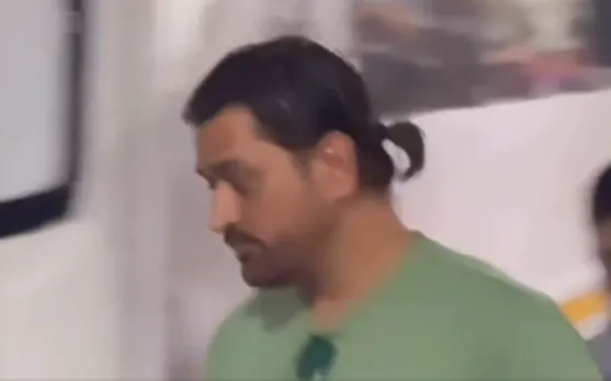 WATCH: Former India captain MS Dhoni spotted in ponytail hairstyle