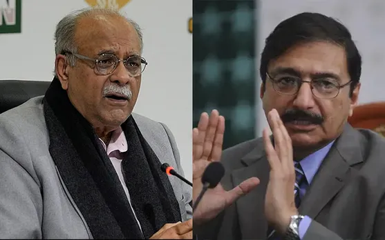 Najam Sethi and Zaka Ashraf (Source - Twitter)