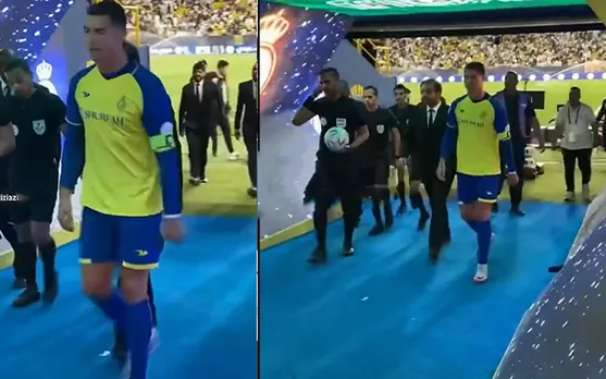 Watch: Cristiano Ronaldo gets frustrated after fan taunts him with 'Messi is the GOAT' remark, comes up with hilarious reply