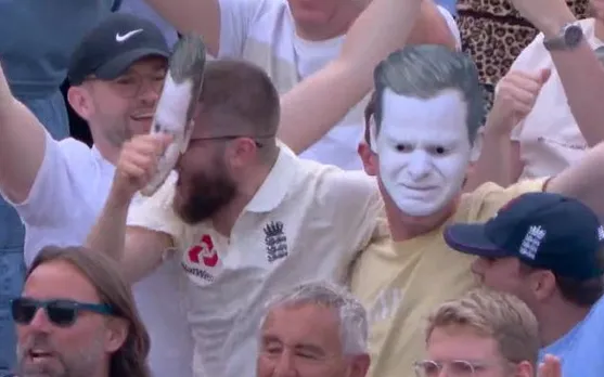 'Inko sirf pungiya bajana aur qamar matkana aata hai' - Fans react as England fans use Steve Smith's crying after their win over Australia