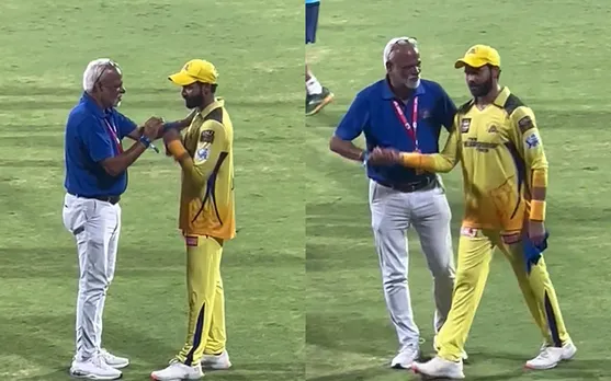 Watch: Ravindra Jadeja involves in animated chat with CSK CEO after rumored spat with MS Dhoni, video goes viral on internet