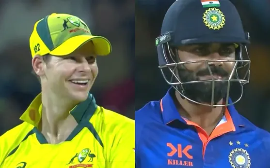 Watch: Virat Kohli couldn't control his laugh as Australia make silly DRS call in 3rd ODI