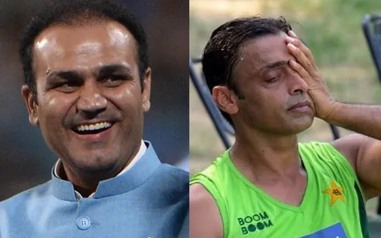 'My hair strands are more than your notes' - Virender Sehwag gives savage reply to Shoaib Akhtar on his 'have more money than your hair' comment