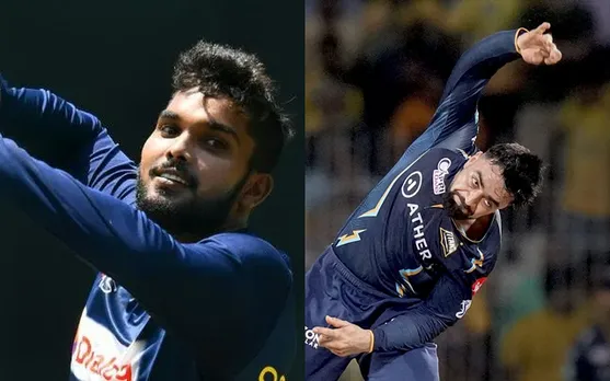 Wanindu Hasaranga and Rashid Khan (Source - Twitter)