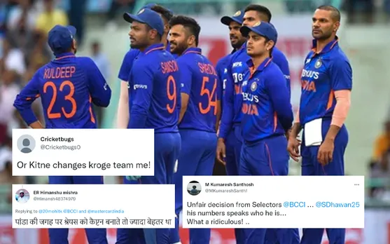‘Or kitne changes kroge team me’- Fans reacts to India's squads for ODIs and T20Is against Sri Lanka