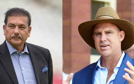 Ravi Shastri shuts down Mathew Hayden with a two-word response after the latter criticizes Indore pitch