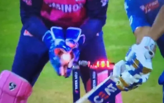 Watch: Twitter erupts as fans blame Sanju Samson's suspicious act behind Rohit Sharma's dismissal against RR in IPL 2023