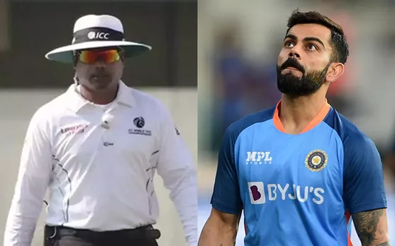 Watch : Virat Kohli takes hilarious dig at umpire Nitin Menon after another call goes in the favour of Australia